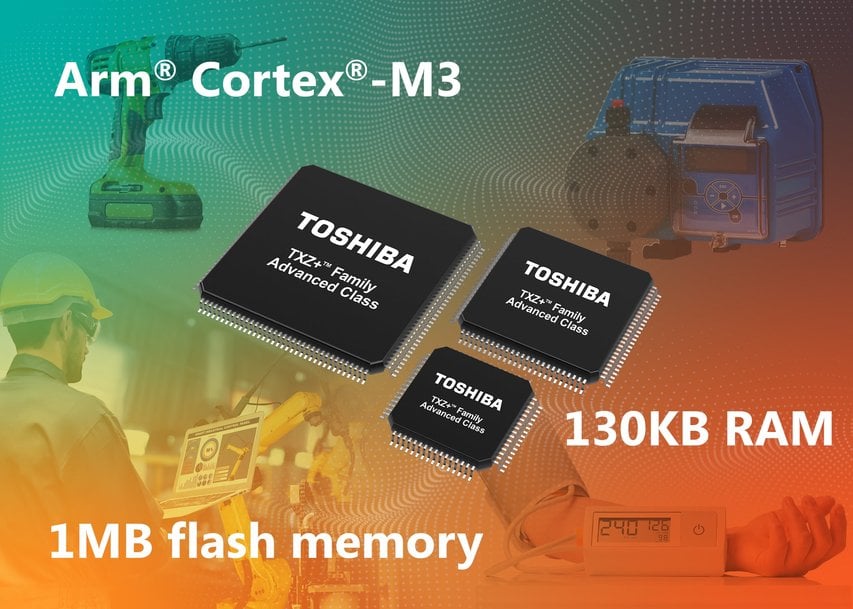 Toshiba présente des microcontrôleurs ARM® Cortex®-M3 avec 1 Mo de mémoire flash